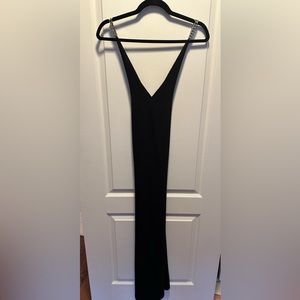 Black Zara Dress with Silver Chain Straps, Size Medium